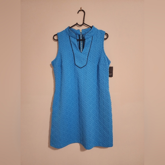 Women's Crown & Ivy Turquoise Pool "In the Groove" Dress - Picture 2 of 8